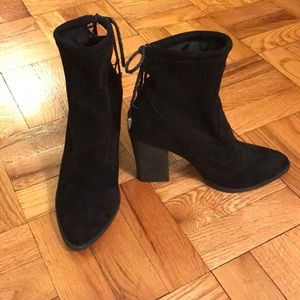 Dolce Vita Black Suede Sock Bootie
